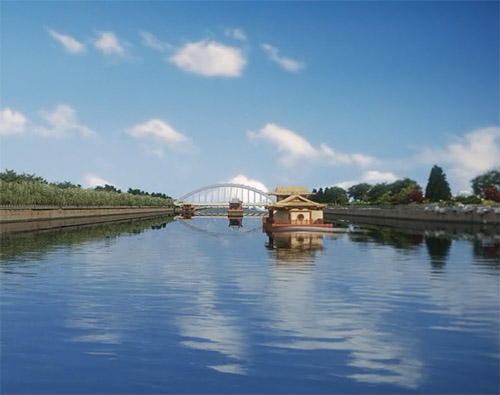 濟(jì)南小清河綠化成果展示三維動畫制作